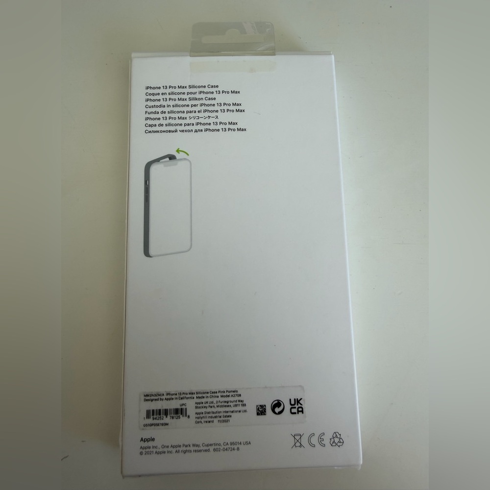 📱NWT Apple Silicone Case for iPhone 13 Pro Max in color Pink Pomelo | MagSafe - Picture 2 of 3